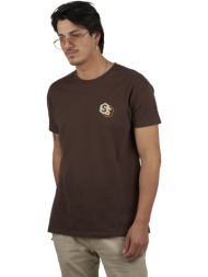 t-shirt με κοντά μανίκια superb 1982 sprbca-2202-chocolate |
