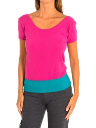 t-shirt με κοντά μανίκια zumba z1t00321-rosa |