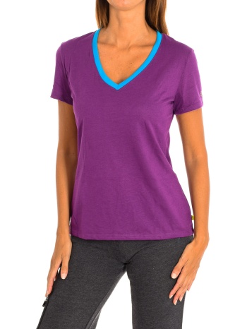 t-shirt με κοντά μανίκια zumba z1t00506-lila |