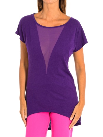 t-shirt με κοντά μανίκια zumba z1t00683-lila |
