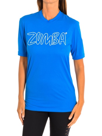 t-shirt με κοντά μανίκια zumba z2t00153-azul |