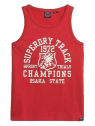 αμάνικα/t-shirts χωρίς μανίκια superdry débardeur track field athletic graphic |