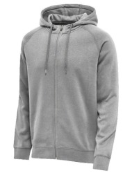 t-shirt με κουκούλα hummel sweat à capuche red classic gris |