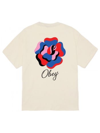 t-shirt με κοντά μανίκια obey paper rose |