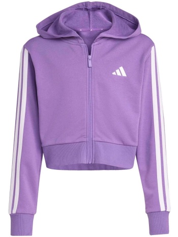 t-shirt με κουκούλα adidas jg 3s ft fz cro |