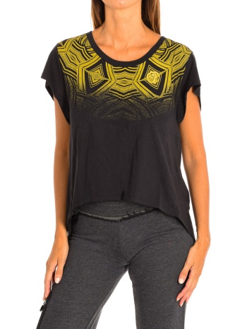 t-shirt με κοντά μανίκια zumba z1t00570-negro |