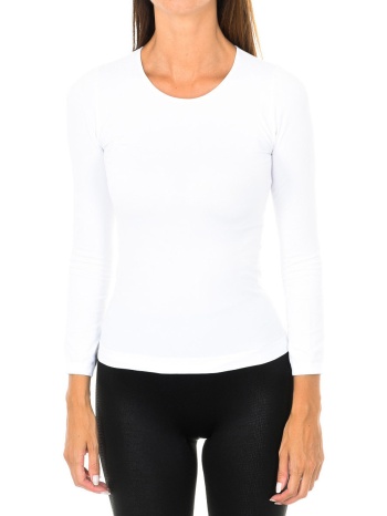μπλουζάκια με μακριά μανίκια intimidea 210262-bianco |