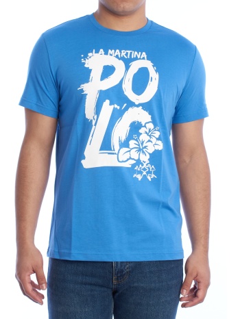 t-shirt με κοντά μανίκια la martina ymr323-js206-07205 |