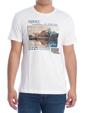 t-shirt με κοντά μανίκια la martina ymr312-js206-00001 |