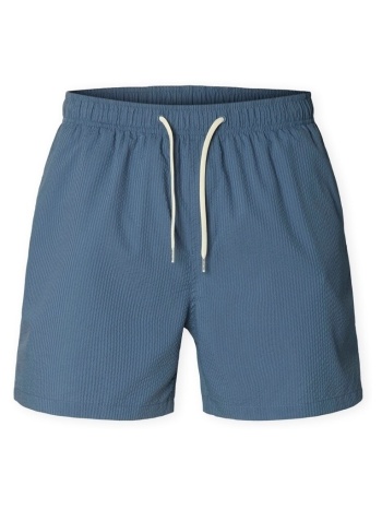 shorts & βερμούδες selected cooper-seersucker swim shorts 