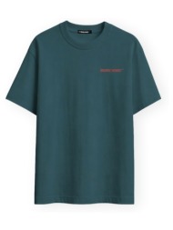 t-shirt με κοντά μανίκια organic monkey the one t-shirt - petrol |