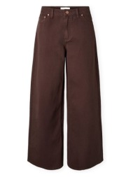 φαρδιά παντελόνια y.a.s yas elsie wide trousers - coffee bean |