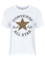 t-shirt με κοντά μανίκια converse animal print infill standard fit tee
