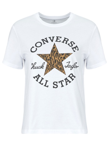 t-shirt με κοντά μανίκια converse animal print infill