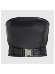 μπλούζα karl lagerfeld tops mujer modèle klj faux leather top |