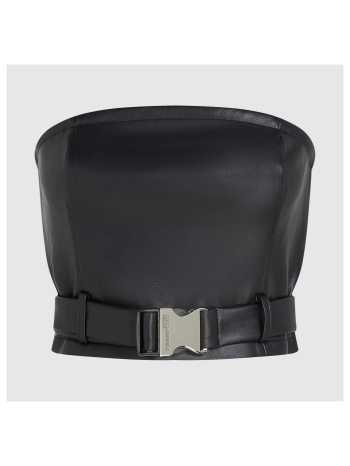 μπλούζα karl lagerfeld tops mujer modèle klj faux leather σε προσφορά