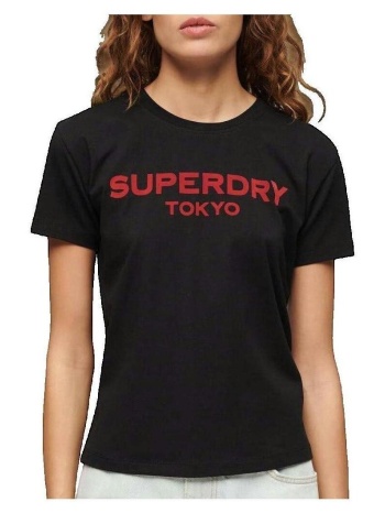 t-shirt με κοντά μανίκια superdry t-shirt sport luxe