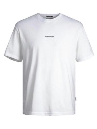 t-shirt με κοντά μανίκια jack & jones t-shirt blanc col rond manches courtes |