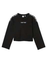 αθλητικό t-shirt vans sweat-shirt striper crew noir |