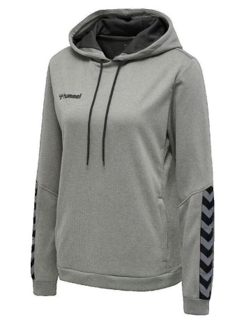 t-shirt με κουκούλα hummel sweat à capuche authentic gris |