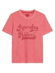 t-shirt με κοντά μανίκια superdry t-shirt archive kiss print manches courtes |