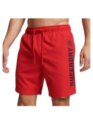 shorts & βερμούδες superdry short core sport 1 rouge |