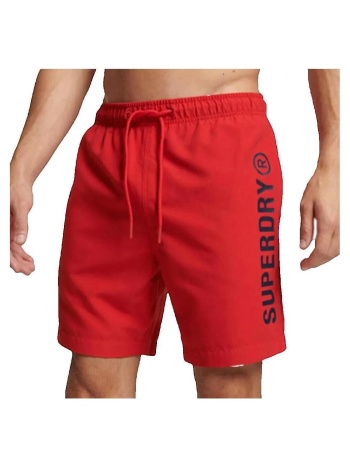 shorts & βερμούδες superdry short core sport 1 rouge |