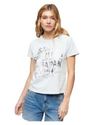t-shirt με κοντά μανίκια superdry t-shirt workwear ajusté bleu |