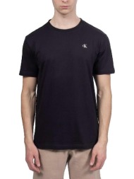 t-shirt με κοντά μανίκια calvin klein jeans t-shirt coupe regular noir |