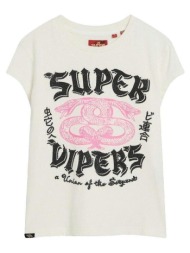 t-shirt με κοντά μανίκια superdry t-shirt à motif fantaisie et manches courtes |