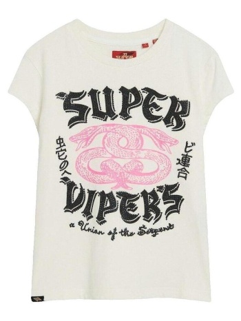 t-shirt με κοντά μανίκια superdry t-shirt à motif fantaisie