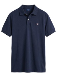πόλο με κοντά μανίκια gant reg shield ss pique polo 2601.002210 |