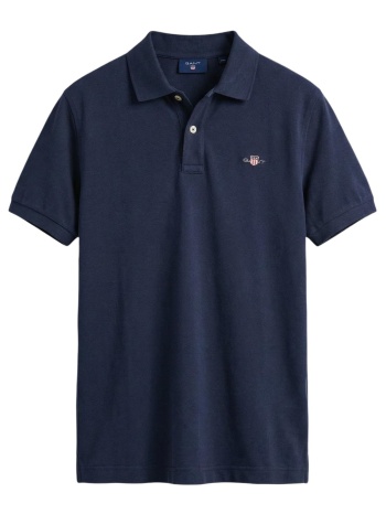 πόλο με κοντά μανίκια gant reg shield ss pique polo σε προσφορά
