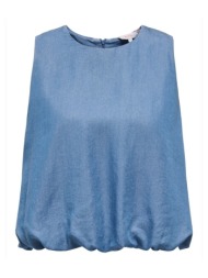 μπλούζα only top charis life - medium blue denim |