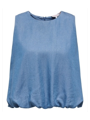 μπλούζα only top charis life - medium blue denim |