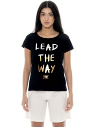 t-shirt με κοντά μανίκια leone 1947 woman shor sleeves chic |