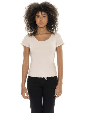 t-shirt με κοντά μανίκια leone 1947 woman rib chic | σε προσφορά