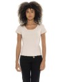 t-shirt με κοντά μανίκια leone 1947 woman rib chic |