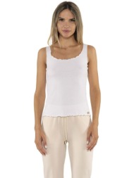 αμάνικα/t-shirts χωρίς μανίκια leone 1947 woman tank rib chic |