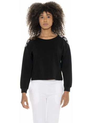 αθλητικό t-shirt leone 1947 woman crewneck black white | σε προσφορά