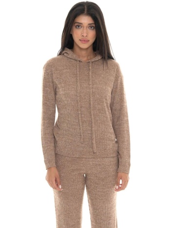 t-shirt με κουκούλα leone 1947 woman hoody rib warm touch | σε προσφορά