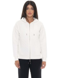 t-shirt με κουκούλα leone 1947 woman hoody full zip braid |