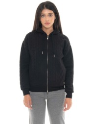 t-shirt με κουκούλα leone 1947 woman hoody full zip braid |