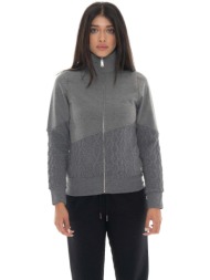 ζακέτα leone 1947 woman high collar full zip braid |