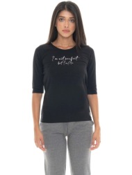 μπλουζάκια με μακριά μανίκια leone 1947 woman short sleeves braid |