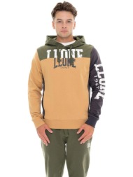 t-shirt με κουκούλα leone 1947 man hoody color block |