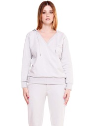t-shirt με κουκούλα leone 1947 woman hoody crystal |