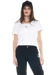 t-shirt με κοντά μανίκια leone 1947 woman crystal |