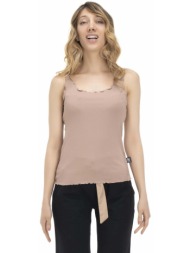 αμάνικα/t-shirts χωρίς μανίκια leone 1947 woman tank earth tones |