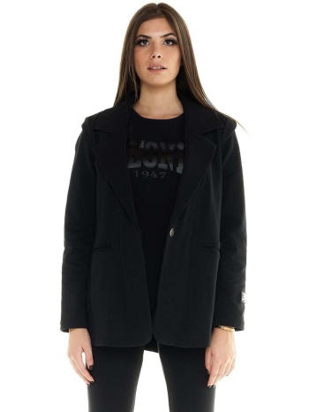 σακάκι/blazers leone 1947 woman fleece jacket blackout | σε προσφορά